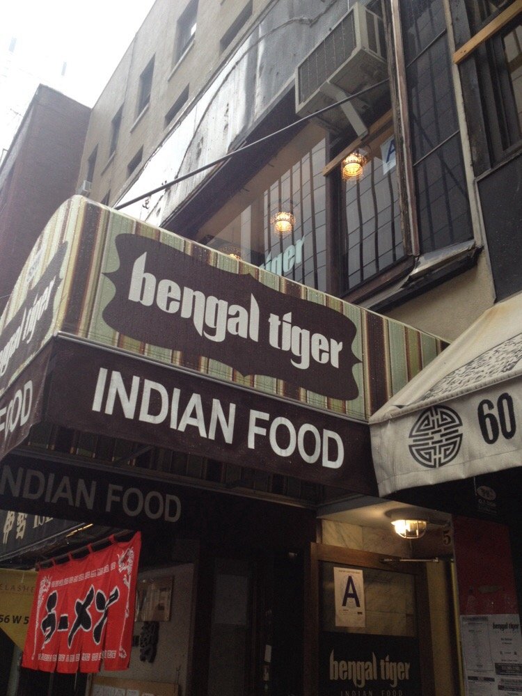 Bengal Tiger Indian Food in NYC reviews, menu, reservations